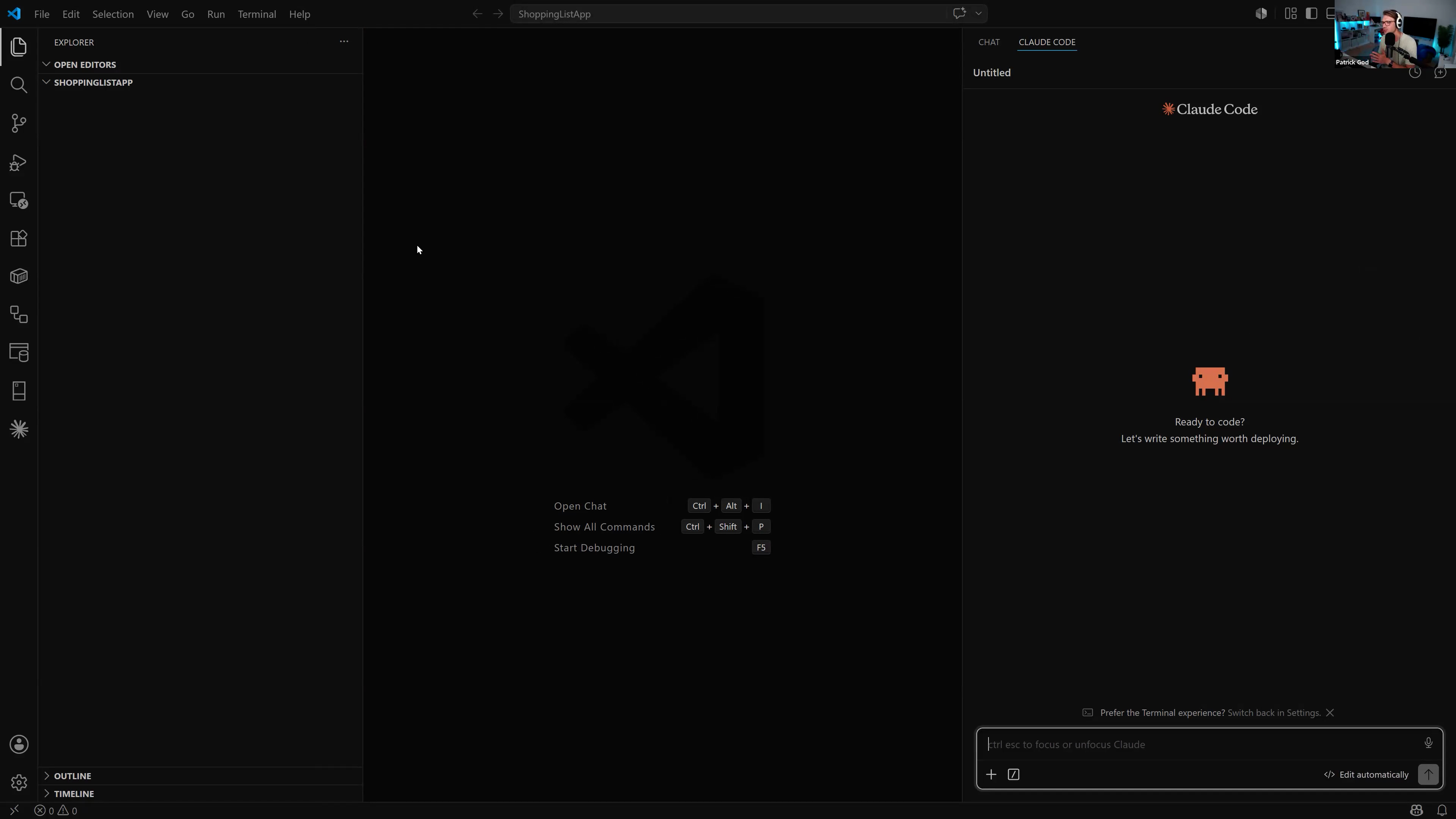 Configuring the Blazor project with GitHub Copilot and Claude Code in VS Code