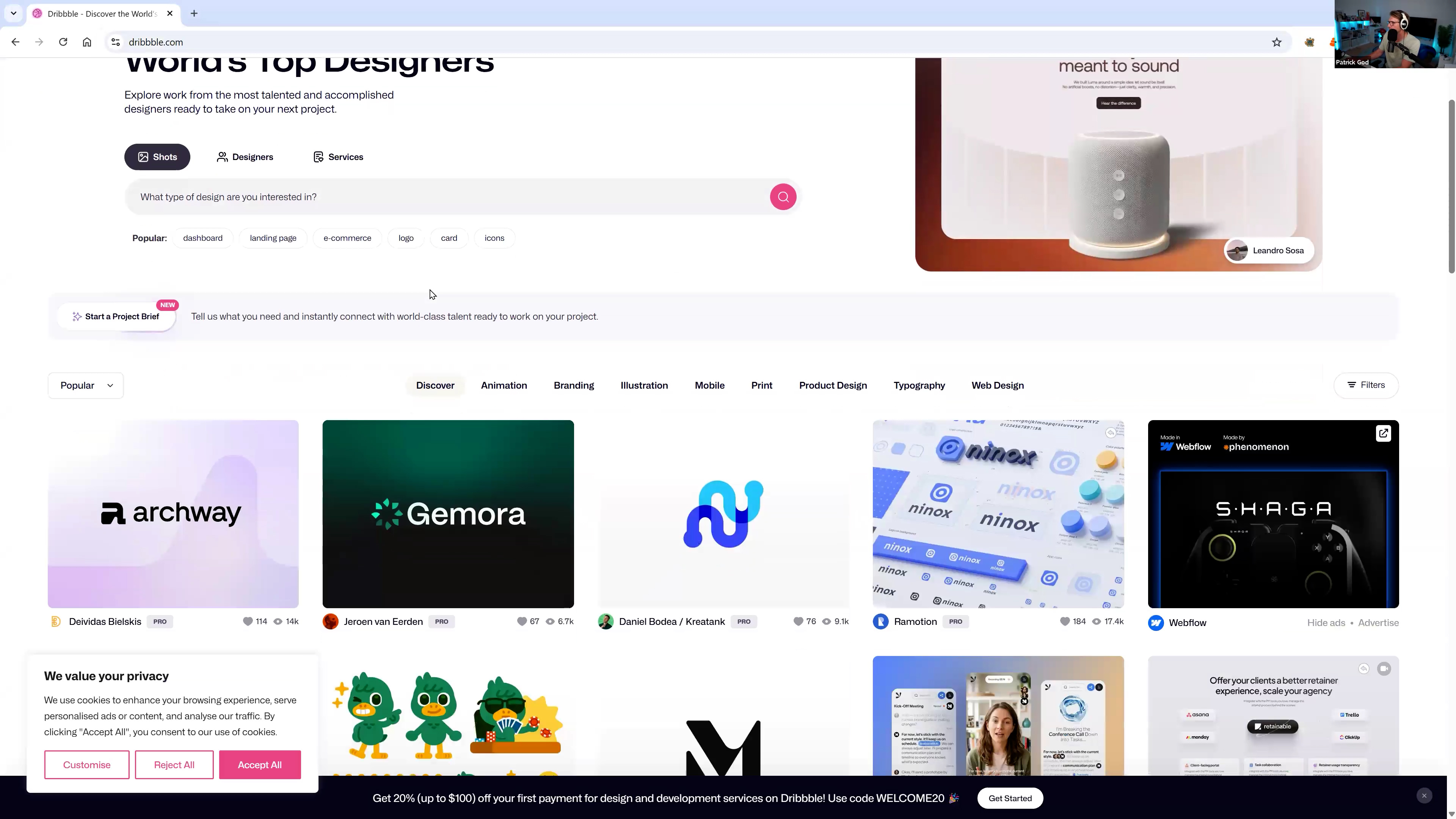 Re-themed Blazor app UI generated from a Dribbble design screenshot